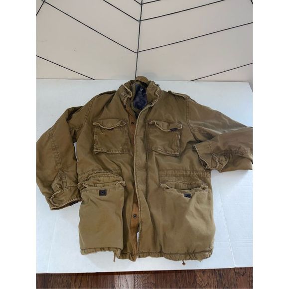 American Eagle Outfitters Other - Vintage American Eagle Outfitters Fur Lined Hooded JACKET COAT Mens Size Large